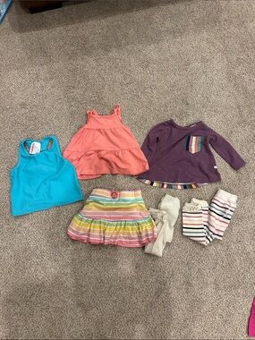 Rufflebutts Girls Skirt and Tops bundle 2t